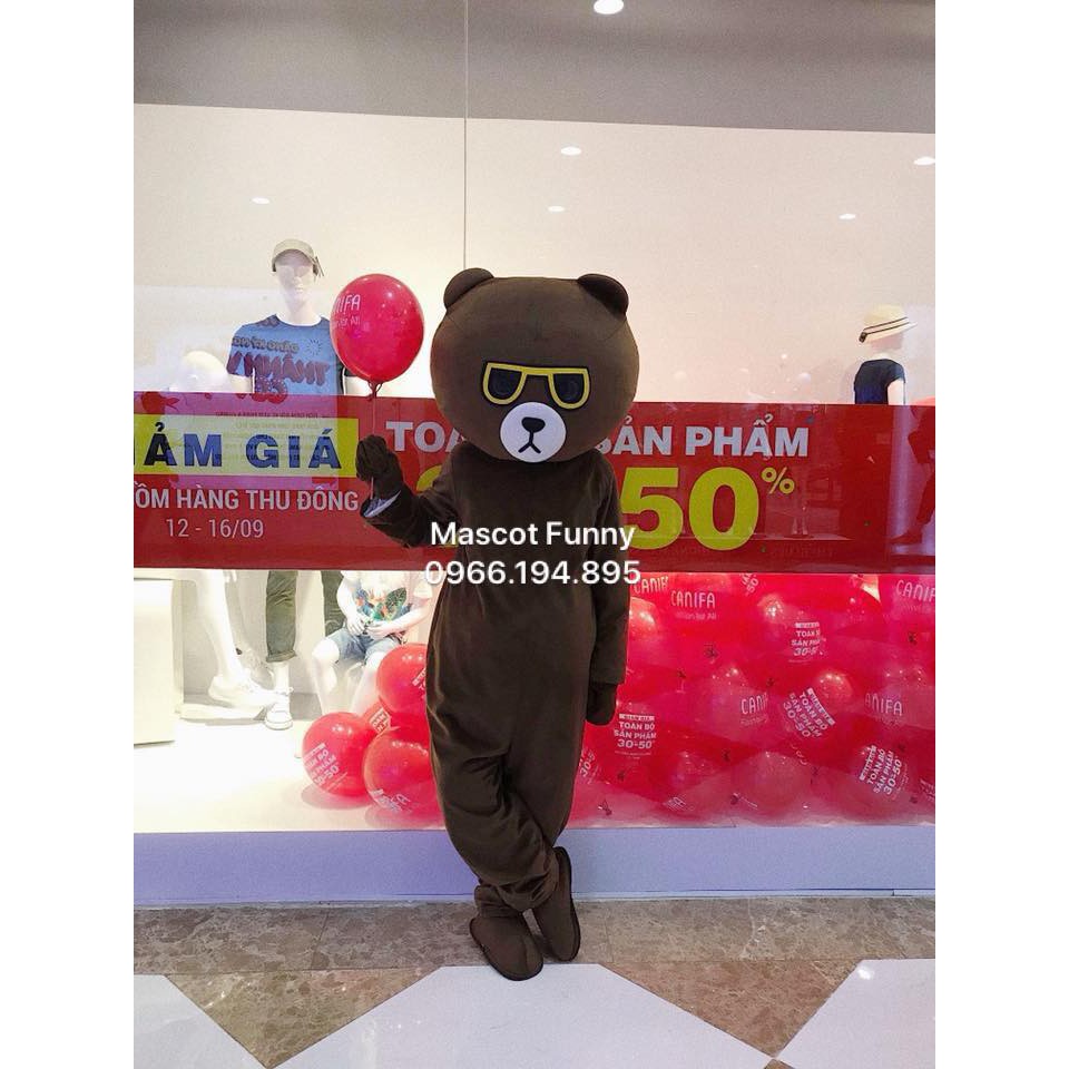 Mascot Gấu Brown ( Xả Kho )