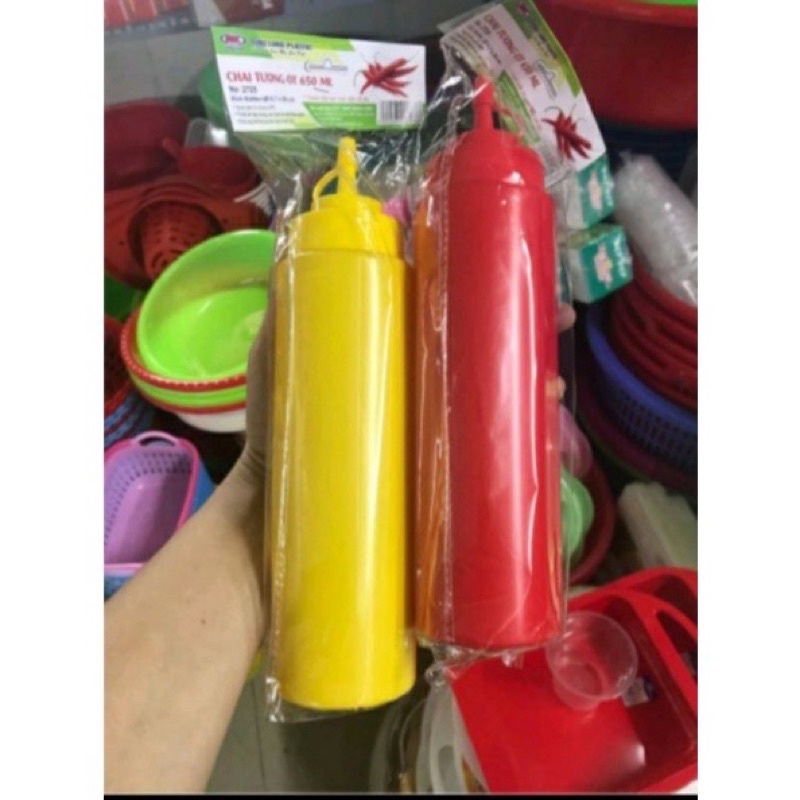Chai Nhựa Đựng Tương Ớt Nắp Xoáy-Lọ Đa Năng