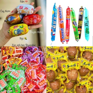 Xúc xích Sụn 2 viên, Xúc xích sụn 4 viên, Xúc xích Gà, Xúc xích Ngô, Trứng muối ăn cùng Mì tôm, Phở