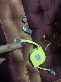 Sạc rút dây (iphone + androi)