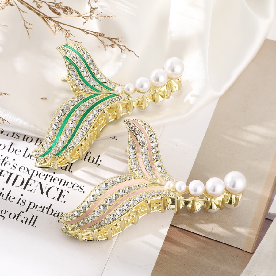 Kẹp Tóc Đính Đá Và Ngọc Trai Nhân Tạo Thời Trang