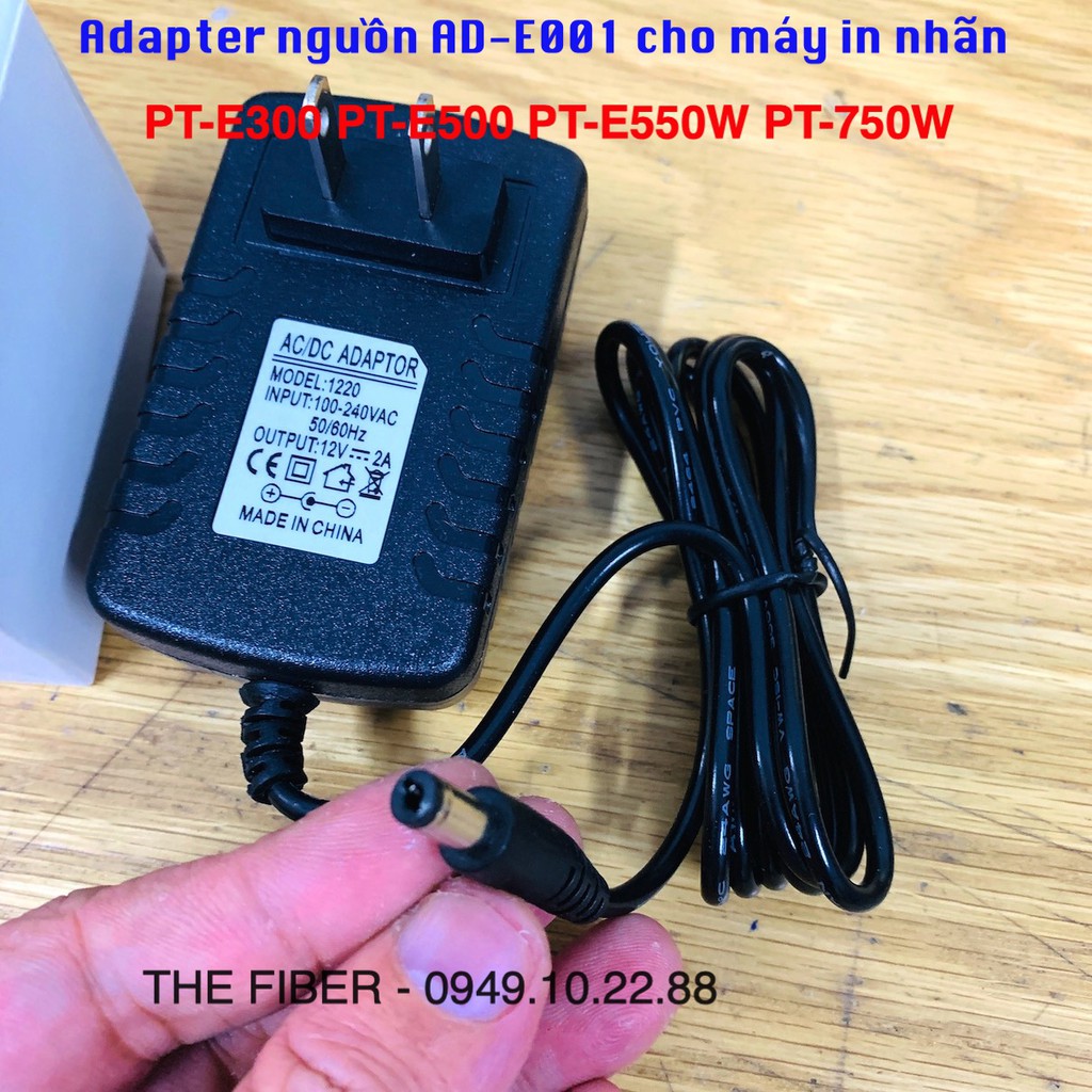 Adapter nguồn AC AD-E001 cho máy in Brother PT-E300 PT-E500 PT-E550W PT-H300 PT-P700 PT-P750W