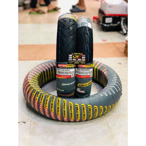 Vỏ Aspira 80,90/90-14 cho nhiều dòng tay ga