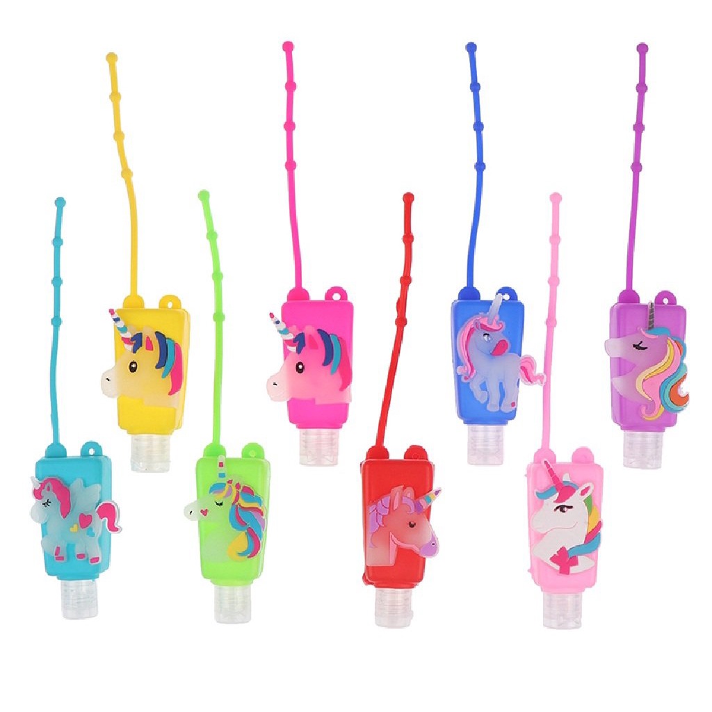 Chai 30ml Rỗng Kèm Silicon Hình Ngựa Pony Cute Dùng Đựng Nước Rửa Tay