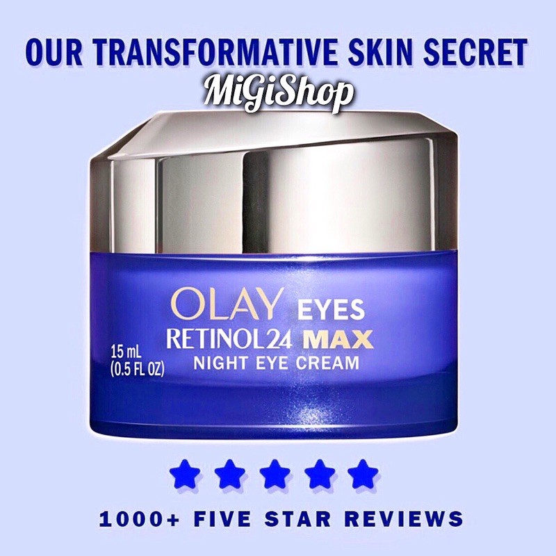 [Hàng Mỹ] Kem Mắt Olay Retinol 24 Max Night Eye Cream 15ml