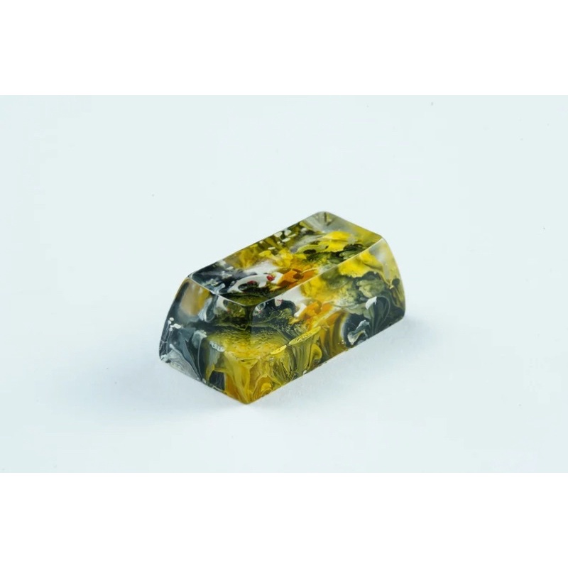 Nút bàn phím cơ Koi đen/vàng.Keycap resin.Keycap Arstian