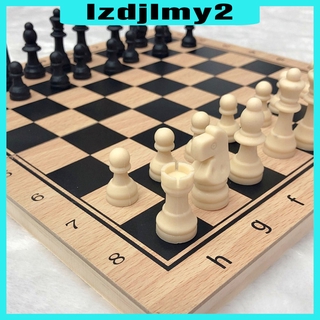Bộ Bàn Cờ Vua Gỗ Gấp Gọn Làm Thủ Công 24x24cm Lzdjlmy2
