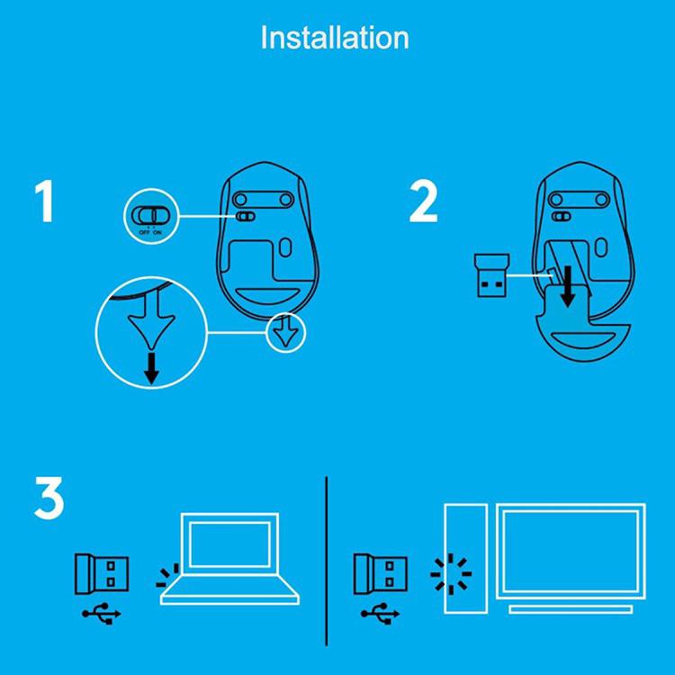 Chuột máy tính không dây m330 m280