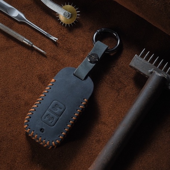 Bao Da Chìa Khóa Honda Air blade / lead/ vision/ vario dạng hộp da bò