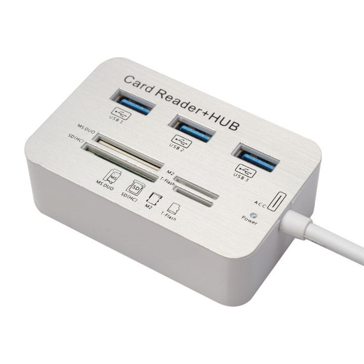 Cáp Usb 3.0 To Hub Usb + Card Reader All In One - Đầu Đọc Tất Cả Các Loại Thẻ Cổng Usb 3.0