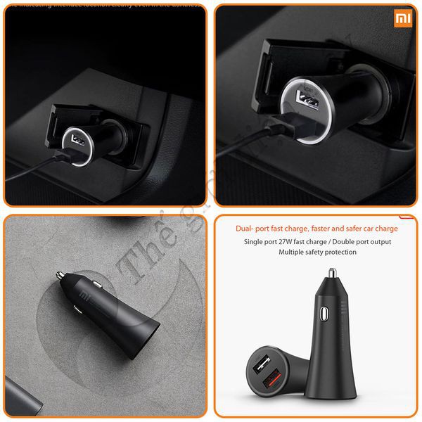 Sạc Nhanh ô tô Xiaomi 37W 2 cổng USB - Bảo Hành 6 Tháng - Shop Thế Giới Điện Máy