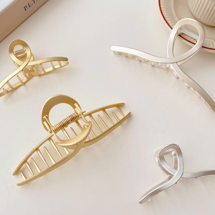 Kẹp tóc dạng gắp bằng kim loại phong cách Hàn Quốc dành cho nữ