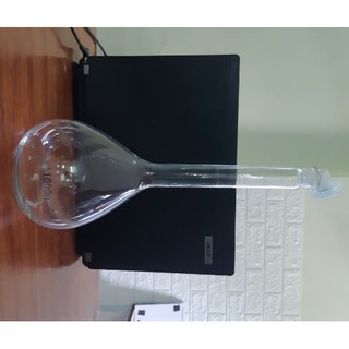 Bình định mức thủy tinh trắng, nút nhựa 1000ml