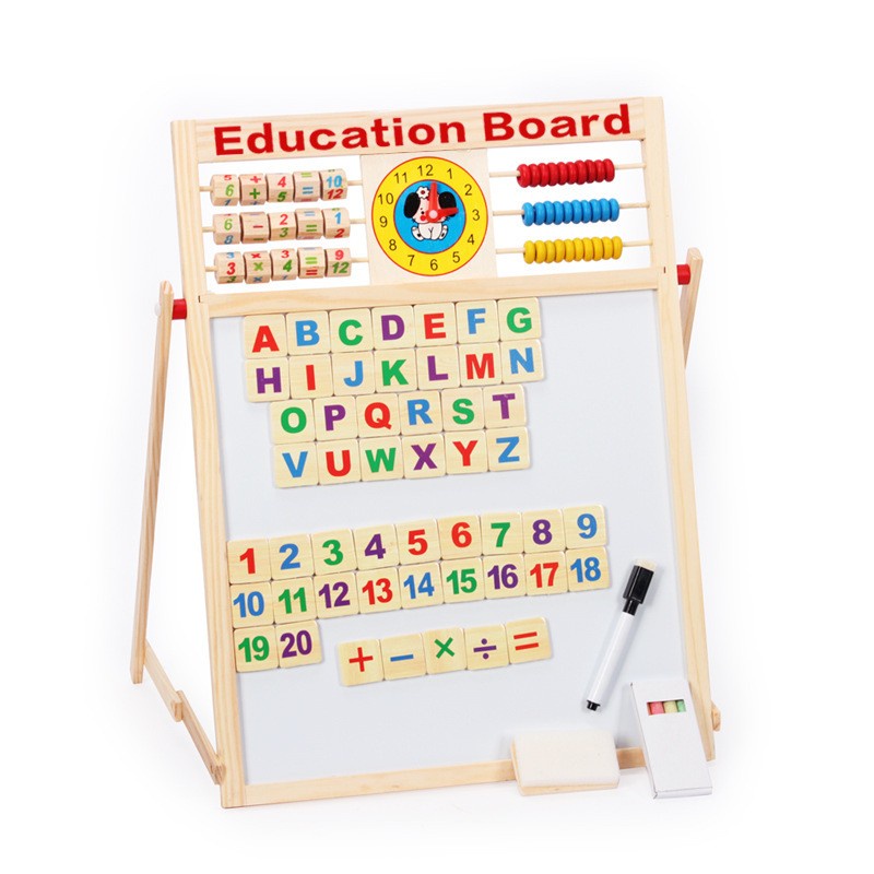 Bảng Từ Tính 2 Mặt Benrikids Cho Bé Học Tập Bảng Gỗ Giáo Dục 2 Mặt Education Board Kèm Bộ Chữ Số Và Chữ Cái Nam Châm