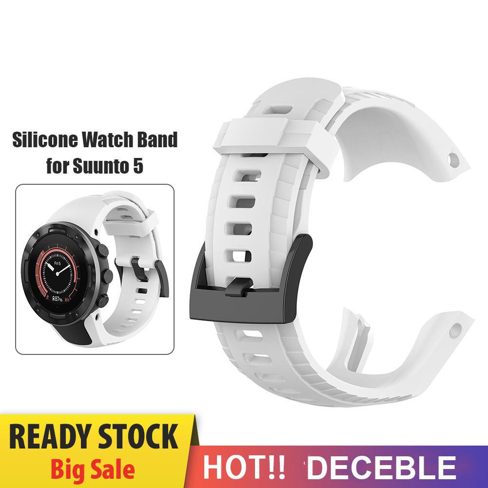 Deceble Silicone Replacement Watchband for Suunto 5 Band Strap Watch Accessories