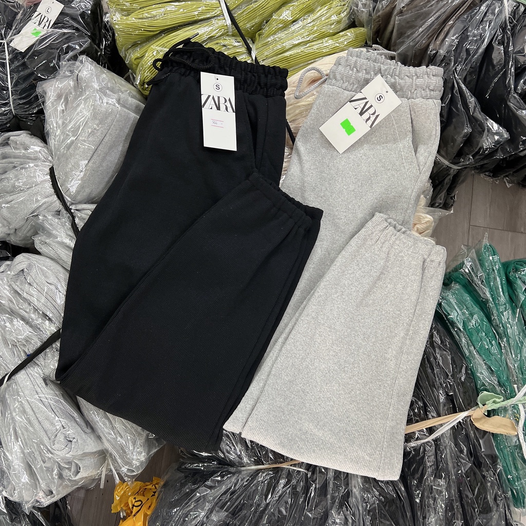 Quần jogger bo gấu dây dút ,quần boom len tăm dày dặn- Minxy shop