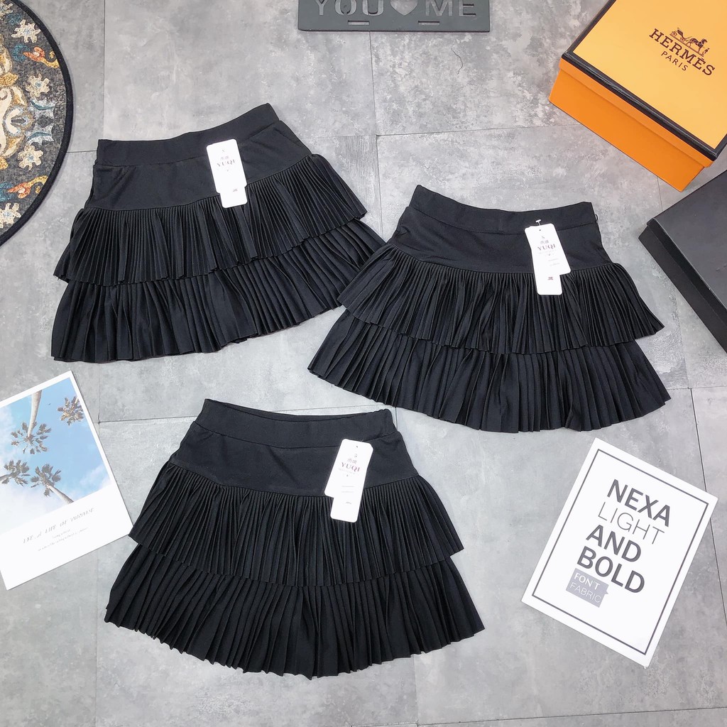 Chân váy đen ly nhỏ 2 tầng mã 995 ( kèm ảnh thật, video ) | BigBuy360 - bigbuy360.vn