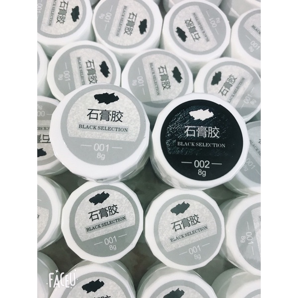 Gel Xi Măng Trắng Đen Nail