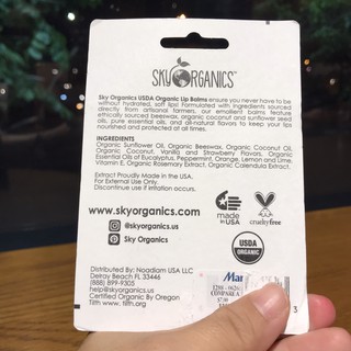 [Bill - Sẵn] SON DƯỠNG MÔI SKY ORGANIC 4,25GR