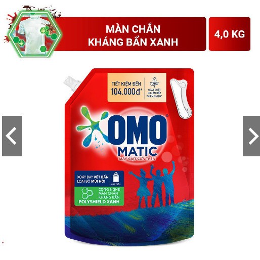 Túi nước giặt OMO Matic 3,7kg/4kg