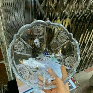 Đĩa thủy tinh 3 chân cực đẹp