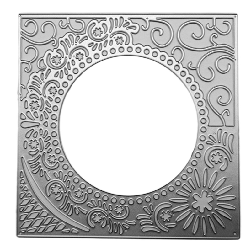 Khuôn Cắt Giấy Kim Loại Hình Vuông Macrame