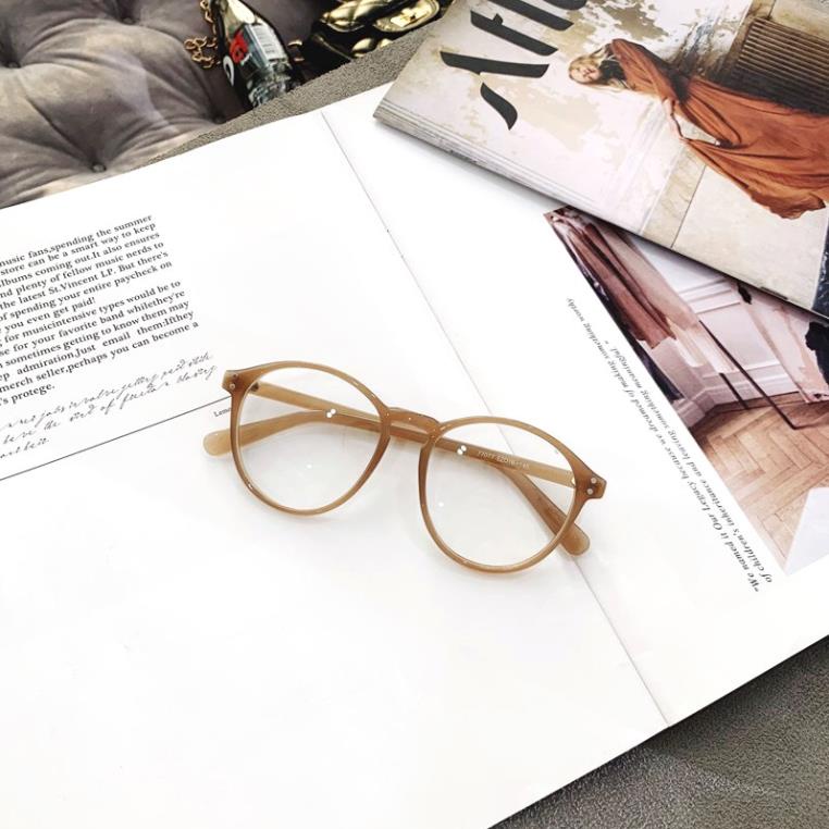 Mắt Kính Giả Cận From Tròn 2 Chấm Góc Siêu Hot D83