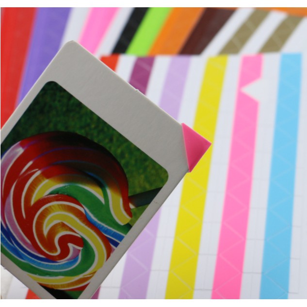 Miếng dán góc ảnh trang trí trong sổ dán ảnh, scrapbook trang trí