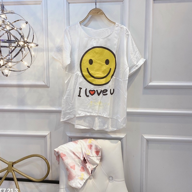 [Hàng Mới Về] ĐỒ BỘ NGẮN LỤA IN HÌNH SIÊU CUTE