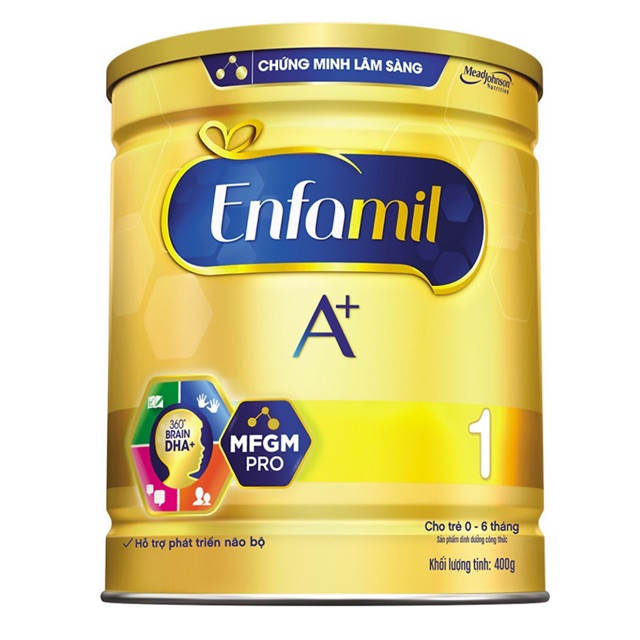Sữa bột Enfamil A+ 1 - lon thiếc 400g