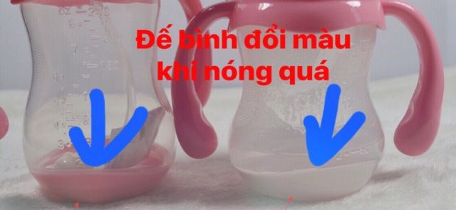 Bình sữa cổ rộng cảm ứng nhiệt báo nóng 180ml/240ml/320ml