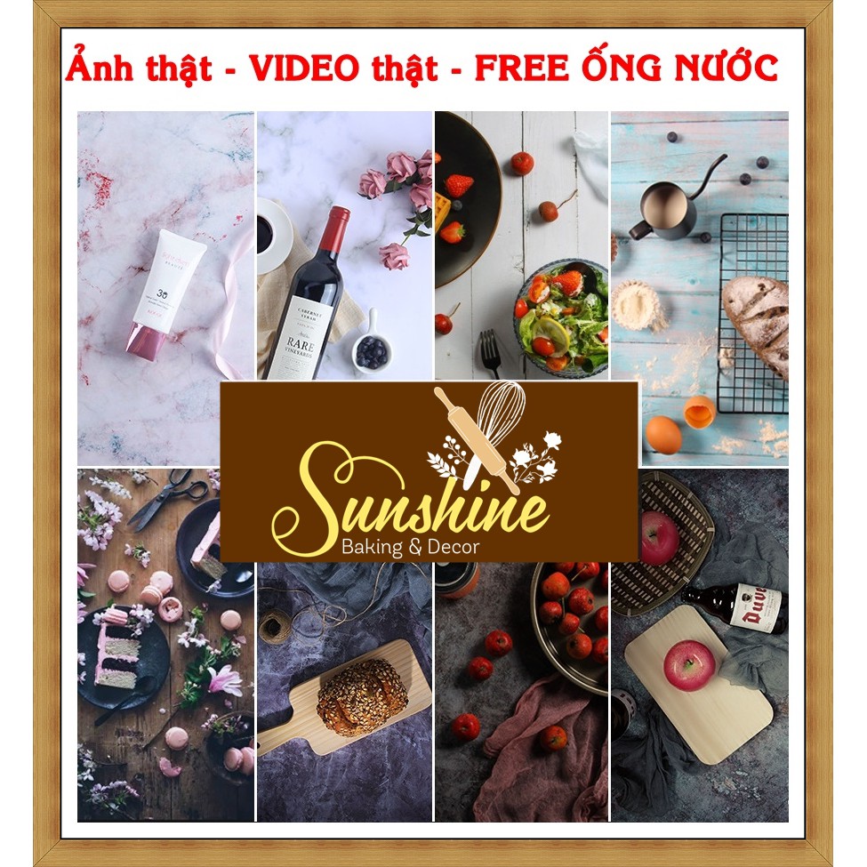 [QUÀ TẶNG] Ống nước nhựa gói phông nền 2 mặt và phông PVC