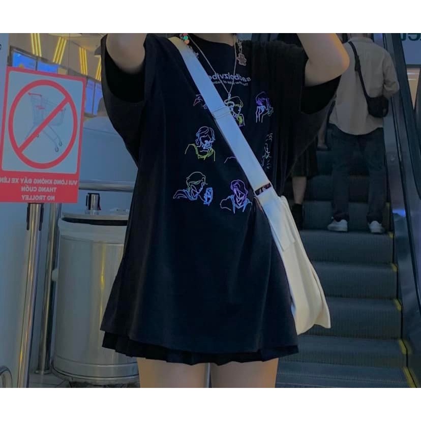 Áo thun tay lỡ Sadboiz Vibes TOSS - Áo Phông nữ form rộng cho cặp đôi phong cách hàn quốc