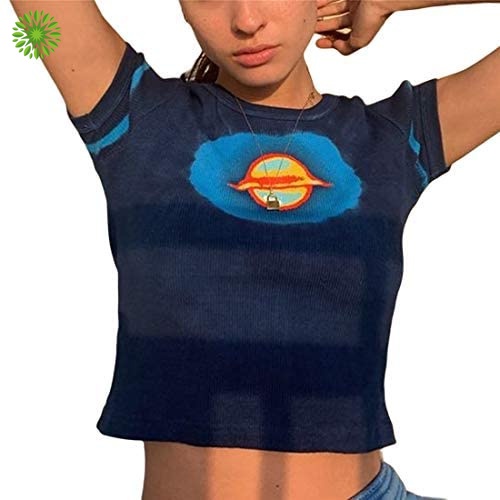 Áo Thun Croptop Tay Ngắn In Họa Tiết Đồ Họa Miaouyo Cr1 Y2K Thời Trang Cho Nữ