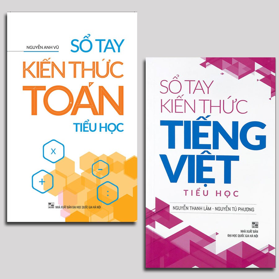 Sách - Sổ tay kiến thức Tiểu học ( Combo 2 quyển, lẻ tùy chọn) Toán, Tiếng Việt
