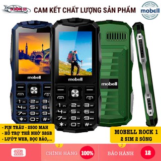Điện thoại Mobell Rock 1 - Hầm Hố, Pin Trâu, Sóng Khoẻ, Lướt Web Thả Ga [CHÍNH HÃNG]