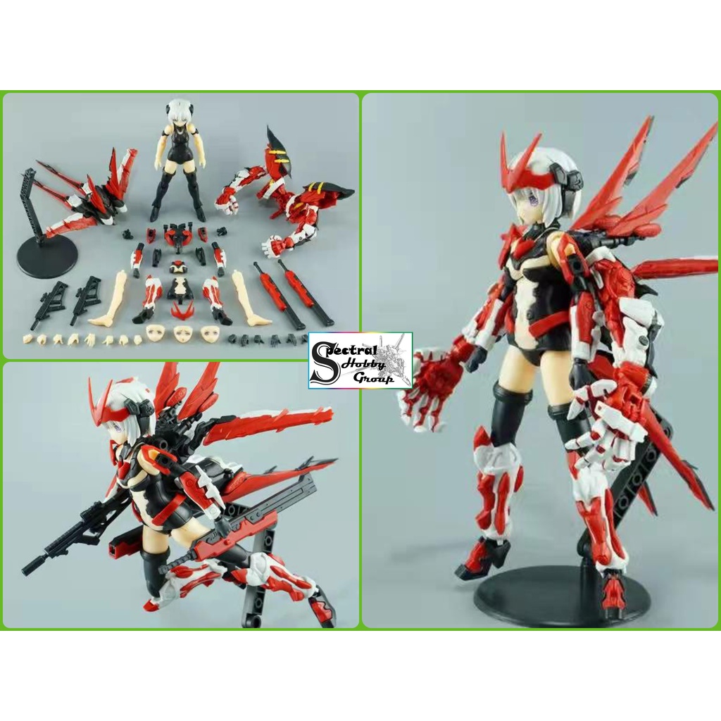 Mô hình nhựa lắp ráp Figure PA Pretty Armor  Armed battle Kyi Red RG FM model Power arms