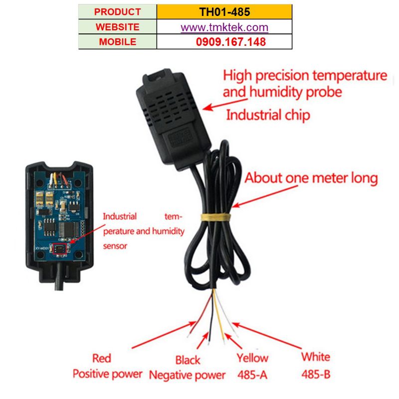 BẢNG LED HIỂN THỊ NHIỆT ĐỘ, ĐỘ ẨM RS485