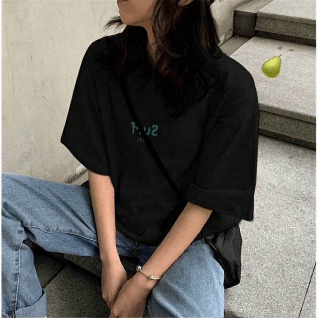 Áo Thun In Chữ Surf PEONYB Nữ [FREESHIP]  Phông form rộng tay lỡ oversize, pull 3158 cá tính hàn quốc đẹp Ulzzang