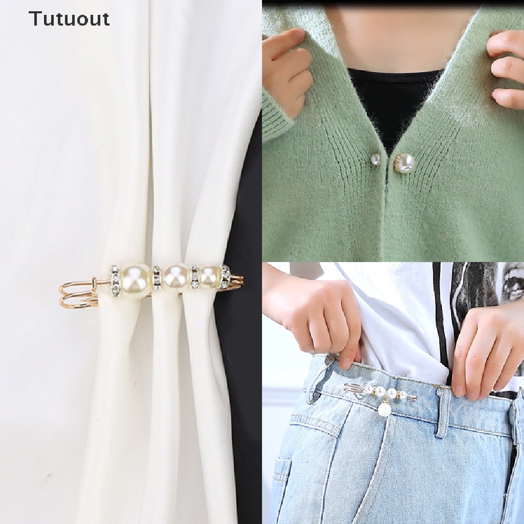 Ghim cài áo/ chân váy tutu đính ngọc trai giả thời trang dành cho nữ