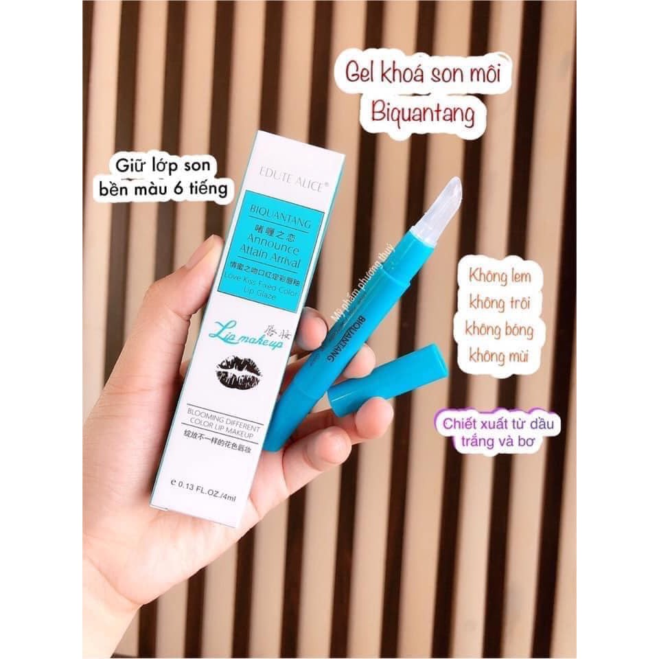 Gel khóa môi BIQUANTANG gel khoá son môi giúp son bền màu không trôi không lem gel giữ màu môi lâu trôi