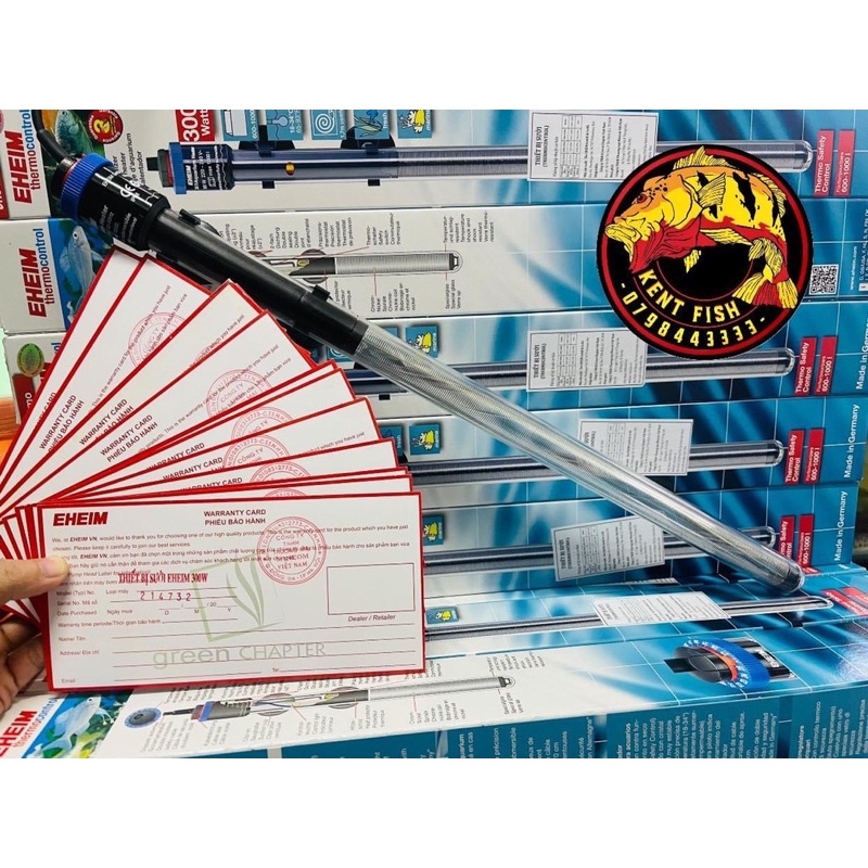 Sưởi EHIEM 300w + bọc bảo vệ an toan + dotech