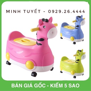 Bô vệ sinh cho bé có bánh xe chòi chân