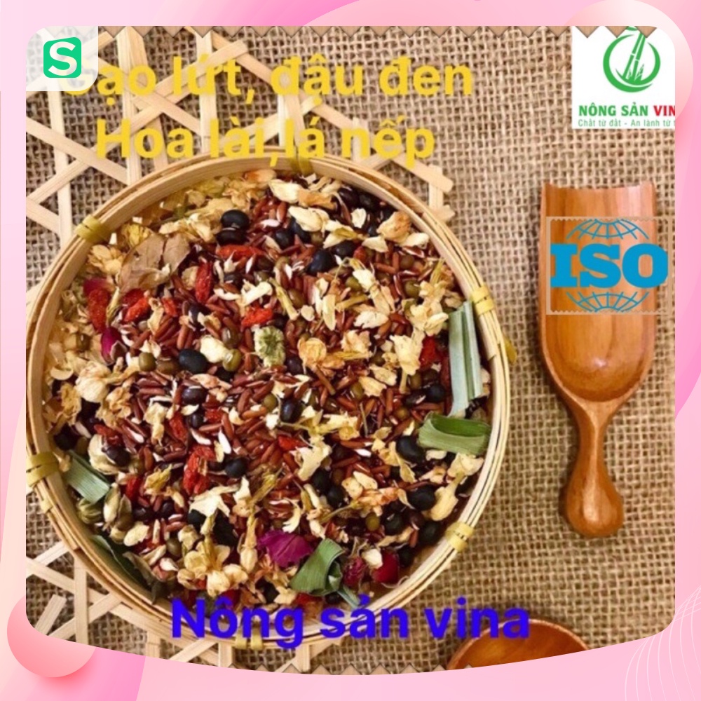500G TRÀ GẠO LỨT (tặng bình thủy tinh 500ml)
