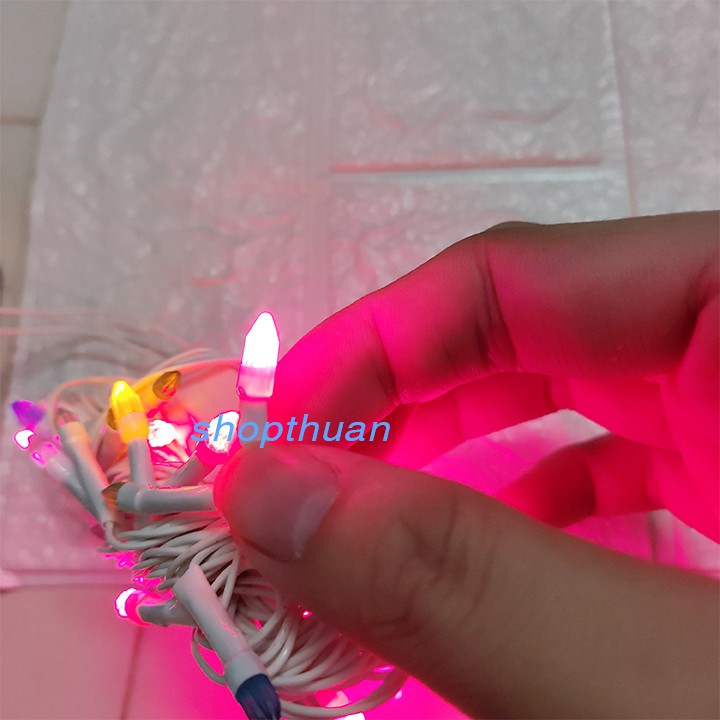 Đèn Led Cà Na Nháy Nhiều Màu 3.8 Mét - 7 Chế Độ Nháy