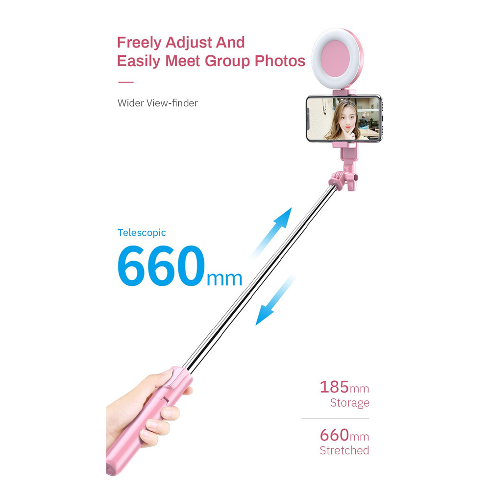 Gậy Chụp Ảnh J861 Có Đèn Kết Nối Bluetooth Đa Năng | BigBuy360 - bigbuy360.vn