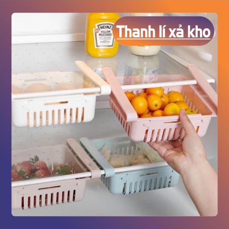 Mua Lẻ Rẻ Như Sỉ,  RỔ KẸP TỦ LẠNH KHAY RỔ NHỰA KEO DÀI ĐỰNG THỰC ĂN , ĐỒ GIA DỤNG BINBON