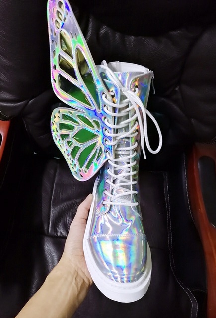 Giày sporty boots butterfly phản quang