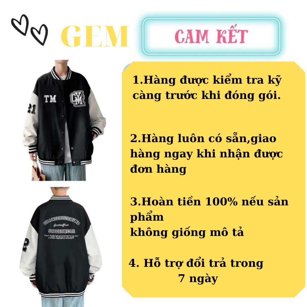 Áo Khoác Dù 2 Lớp TM CYM Unisex Nam Nữ Form Rộng Gem Phong Cách Hàn Quốc Gem