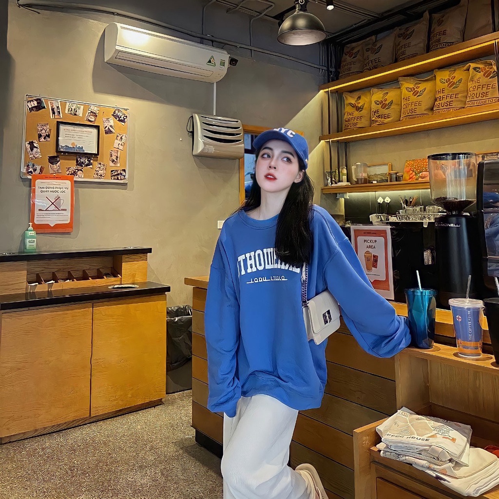 Áo nỉ sweater nữ form rộng dài tay chất nỉ Áo sweater OTTO trending Hàn Quốc - CUTE_ZOO | BigBuy360 - bigbuy360.vn